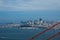 The City of San Francisco seen from Golden Gate Bridge.