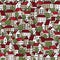 City seamless pattern in colours with trees