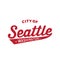 City of Seattle lettering design. Seattle, Washington typography design. Vector and illustration.