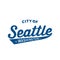 City of Seattle lettering design. Seattle, Washington typography design. Vector and illustration.