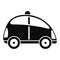City self driving car icon, simple style