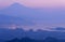 The city of Shizuoka and Mt.Fuji at dawn