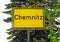City sign of Chemnitz (Germany)
