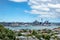 City skyline, Auckland port, New Zealand