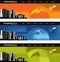 City skyline banners