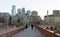 City Skyline of Minneapolis from Stone Arch Bridge