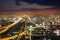 City skyline in night ,Bangkok,Thailand