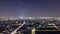The city skyline at night. Paris, France. Taken from the tour Montparnasse timelapse