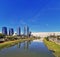 City skyline of pinheiros River in Sao Paulo