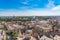 City skyline of Sevilla aerial view from the top of Cathedral of Saint Mary of the See, Seville Cathedral , Spain