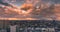 City Skyline Sunset over Toronto Timelapse