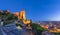 City skyline and walls of Alcazaba fortress in Almeria