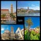 City of Split nature and architecture collage