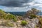 The city of stones, within Grands Causses Regional Natural Park, listed natural site with Dourbie Gorges at bottom