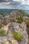 The city of stones, within Grands Causses Regional Natural Park, listed natural site with Dourbie Gorges at bottom