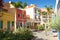 City street - Beautiful colorful typical spanish colonial architecture, Puerto de la Cruz, Tenerife, Canary Islands