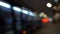 city streets in the evening with passing cars in defocus