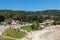 City of Tadoussac, Quebec, Canada. View of the main street in summer