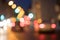 City traffic, blurred: Light points traffic jam, transport concept