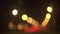 City traffic lights at night, blurred