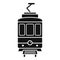 City tramcar icon, simple style