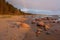 City Tuja, Latvia. Baltic sea with rocks and sand. Travel photo