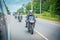 City Tula. Russia - JUNE 22, 2016:  bikers dedicated to the action against drugs