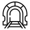 City tunnel icon, outline style