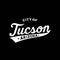 City of Tuscon lettering design. Tuscon, Arizona typography design. Vector and illustration.