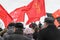 City of Ulyanovsk, Russia, march23, 2019, a rally of communists against the growth of social injustice, the growth of