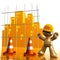 City under construction funny 3d icon