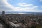 City of Varna, Bulgaria, Seen from above. Aerial photo with the Black sea behind.