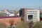 City view from the bell tower of the Znamensky Monastery church. Irkutsk