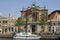 City view of Haarlem with river and Museum Teyler