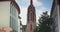 City view of the imperial cathedral St. Bartholomew,Frankfurt am Main,Germany