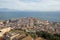 City view of Naples and sea from view point of fortress of Sant`Elmo, Italy