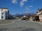 City view and natural mountains in winter, Nikko station area