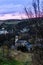 City view of Neuhausen Erzgebirge at evening