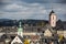 City view of Siegen with the spire and crown