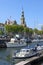 City view Veere with marina and historic buildings