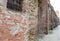 City wall of Montagnana town in Veneto Region in Northern Italy