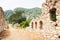 City walls in the ruins of Troy, Turkey.