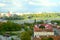 City of Warsaw vistula river view