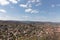 City Wernigerode with resin mountains and mountain Brocken