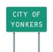 City of Yonkers road sign