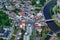 City Zelezny Brod aerial photography.