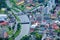 City Zelezny Brod aerial photography.