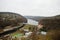 City of Znojmo in the South Moravian region in the Czech Republic. View of the dam on the hillside