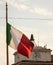 City â€‹â€‹of Chioggia, flag hoisted at dawn at the town hall which also houses historical celebrities.