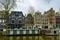 City â€‹â€‹panorama of the metropolitan city of amsterdam between ancient buildings and river channels